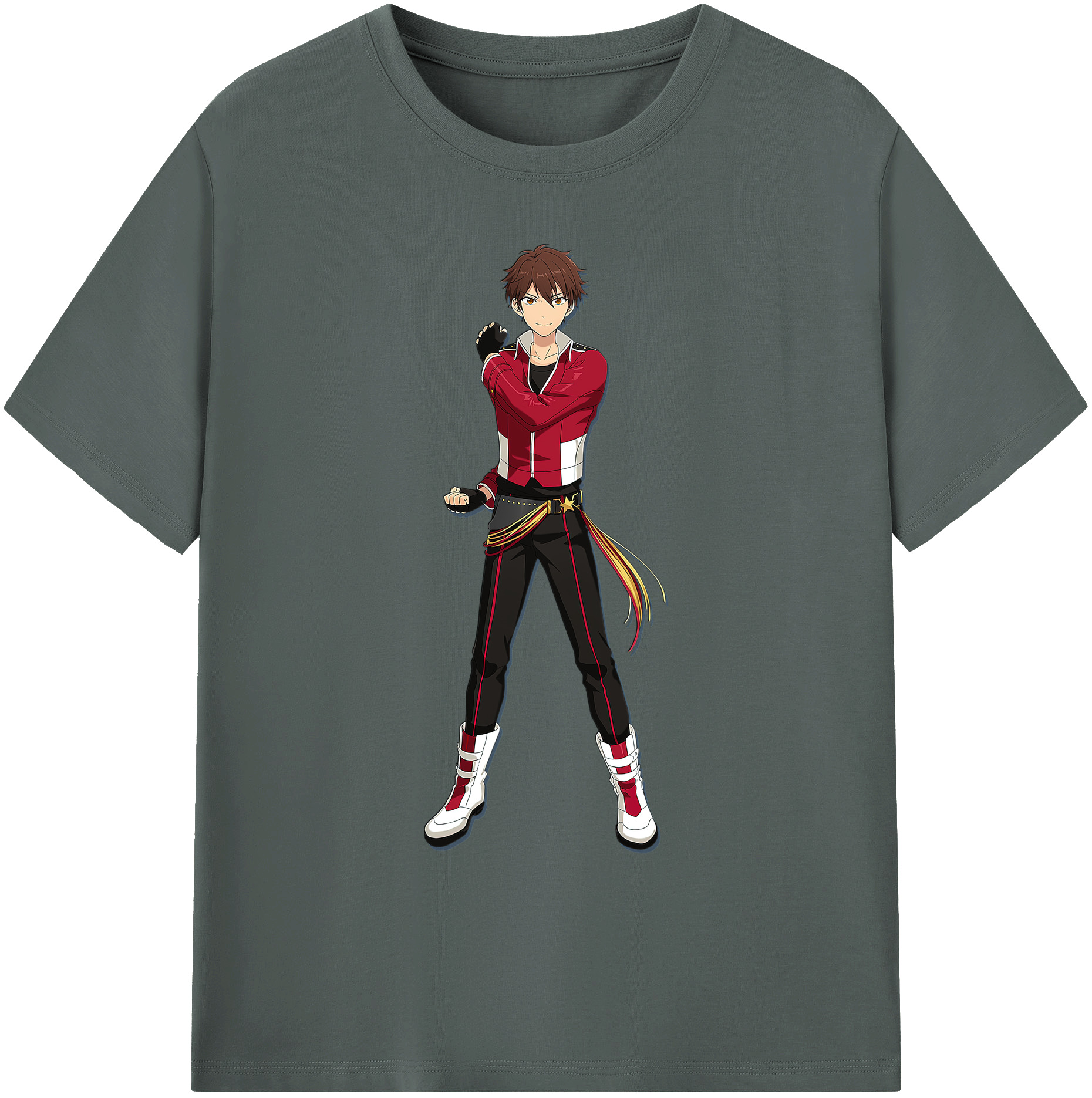 （画像用） あんさんぶるスターズ! Ensemble Stars 綿100％ メンズ半袖Tシャツ｜肌触りやわらか＆通気性